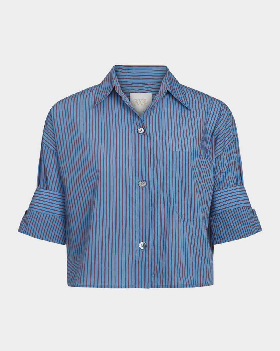 Next Ex Striped Button-Front Shir